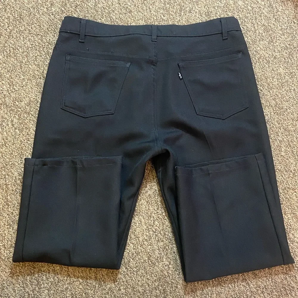 Levi's Black Pants Dress Men’s with Copped Button Size 40 Jeans